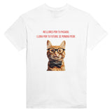 Camiseta Unisex Estampado de Gato "Profecía Peluda" Michilandia