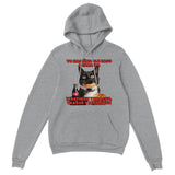 Sudadera con Capucha Unisex Estampado de Gato "Masticar y Tragar" Michilandia | La tienda online de los fans de gatos