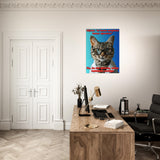 Panel de aluminio impresión de gato "Promesa de Ejercicio" Michilandia | La tienda online de los fans de gatos