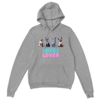 Sudadera con capucha unisex estampado de gato "Michi Lover" v3 Gelato