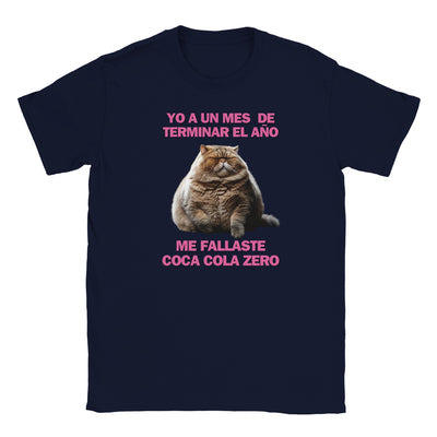 Camiseta Junior Unisex Estampado de Gato "Desilusión Anual" Michilandia | La tienda online de los fans de gatos