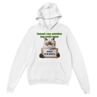 Sudadera con Capucha Unisex Estampado de Gato "Desinterés Felino" Michilandia | La tienda online de los fans de gatos