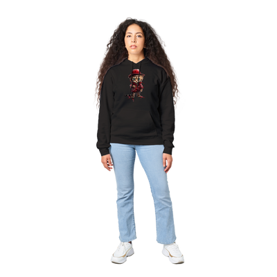 Sudadera con capucha unisex estampado de gato "Michi Krueger" Gelato