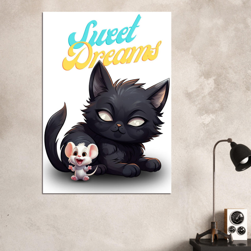 Póster de gato "Sweet Dreams" Gelato