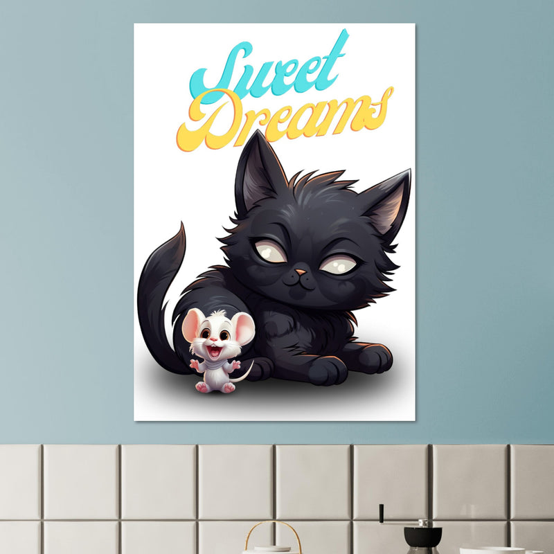 Póster de gato "Sweet Dreams" Gelato