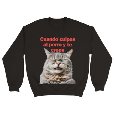 Sudadera Unisex Estampado de Gato 