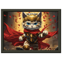 Póster semibrillante de gato con marco metal "Epic Wonder Kitty" Gelato