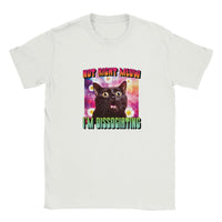 Camiseta Junior Unisex Estampado de Gato "Momento de Distancia" Michilandia