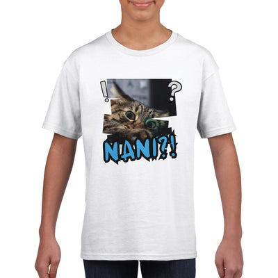 Camiseta Junior Unisex Estampado de Gato 