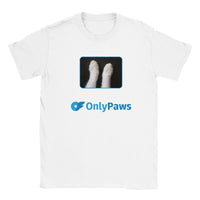 Camiseta Junior Unisex Estampado de Gato "Only Paws" Michilandia | La tienda online de los fans de gatos