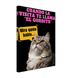 Lienzo de Gato "Mira Quién Habla" Michilandia | La tienda online de los amantes de gatos