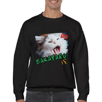 Sudadera unisex estampado de gato 