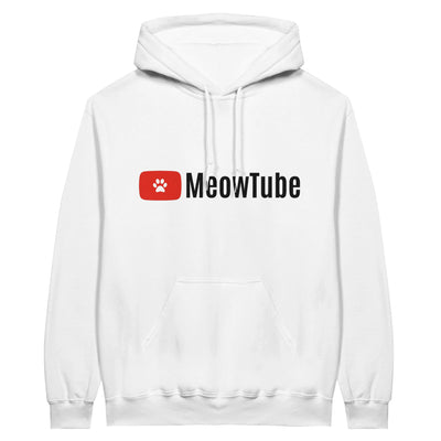 Sudadera con Capucha Unisex Estampado de Gato "MeowTube" Michilandia | La tienda online de los fans de gatos