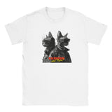 Camiseta Junior Unisex Estampado de Gato "Fashion and Purr" Michilandia | La tienda online de los fans de gatos
