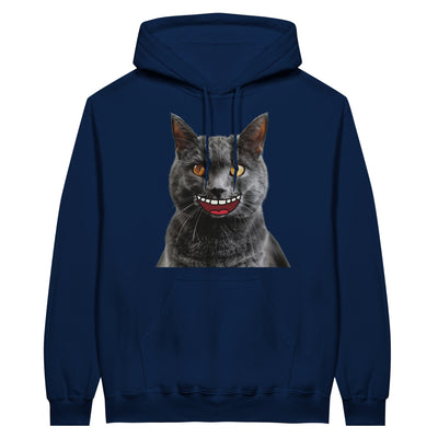 Sudadera con Capucha Unisex Estampado de Gato "Sonrisa Cartoon" Michilandia