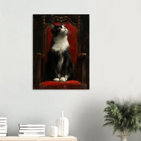 Panel de aluminio impresión de gato "Majestad Felina" Michilandia | La tienda online de los fans de gatos