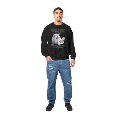 Sudadera Unisex Estampado de Gato "Gourmet Indignado" Michilandia | La tienda online de los fans de gatos