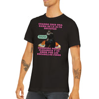 Camiseta unisex estampado de gato "Dama Felina" Michilandia | La tienda online de los fans de gatos