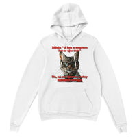 Sudadera con Capucha Unisex Estampado de Gato "Promesa de Ejercicio" Michilandia | La tienda online de los fans de gatos