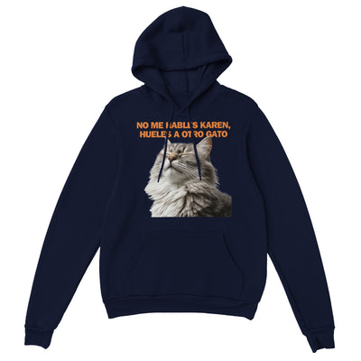 Sudadera con Capucha Unisex Estampado de Gato 