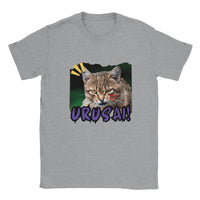 Camiseta unisex estampado de gato "Silencio!" Sports Grey