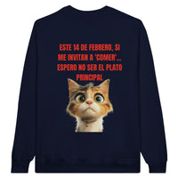 Sudadera Unisex Estampado de Gato "Cita Gatuna" Michilandia | La tienda online de los fans de gatos