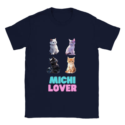 Camiseta unisex estampado de gato "Michi Lover" v4 Gelato