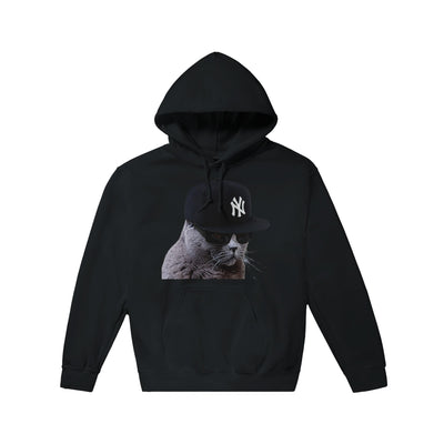 Sudadera con Capucha Unisex Estampado de Gato "El Swag" Michilandia | La tienda online de los fans de gatos