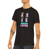 Camiseta unisex estampado de gato "Michi Lover" Gelato