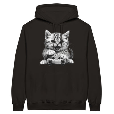 Sudadera con Capucha Unisex Estampado de Gato 