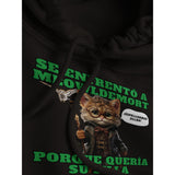 Sudadera con capucha unisex estampado de gato "Guardián del Sillón" Michilandia | La tienda online de los amantes de gatos