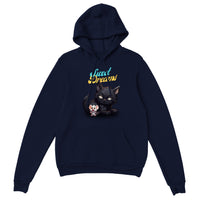 Sudadera con capucha unisex estampado de gato "Sweet Dreams" Gelato