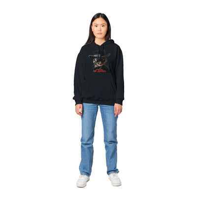 Sudadera con Capucha Unisex Estampado de Gato "Miau Enmascarado" Michilandia