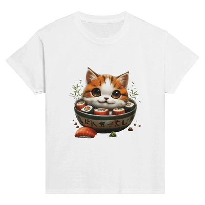 Camiseta Junior Unisex Estampado de Gato 