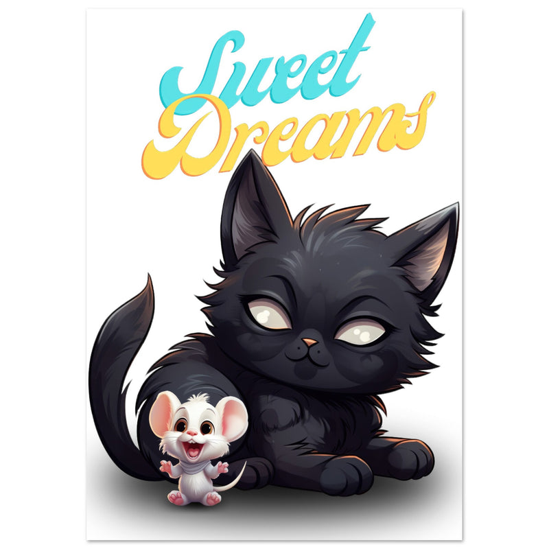 Póster de gato "Sweet Dreams" Gelato