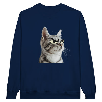 Sudadera Unisex Estampado de Gato "Miau Malhumorado" Michilandia