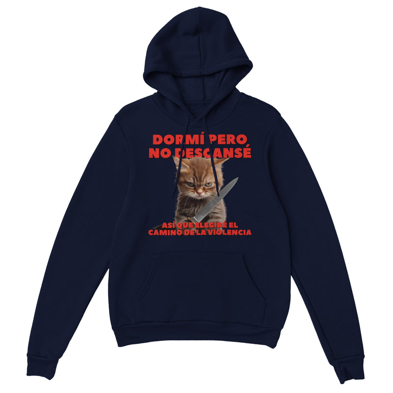 Sudadera con Capucha Unisex Estampado de Gato "Amanecer Agresivo" Michilandia | La tienda online de los fans de gatos