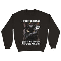 Sudadera unisex estampado de gato 