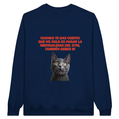 Sudadera Unisex Estampado de Gato "Membership" Michilandia | La tienda online de los fans de gatos