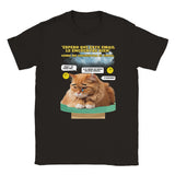 Camiseta unisex estampado de gato "Melancolía Digital" Michilandia | La tienda online de los amantes de gatos