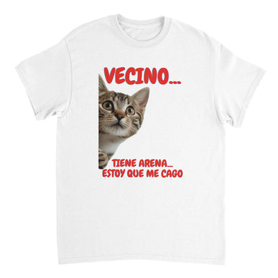 Camiseta Unisex Estampado de Gato "Emergencia Felina" Michilandia | La tienda online de los fans de gatos