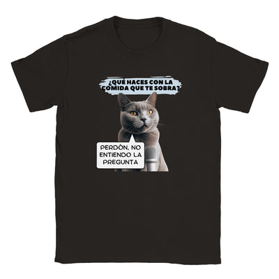 Camiseta unisex estampado de gato 