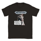 Camiseta unisex estampado de gato "No Entiendo la Pregunta" Gelato