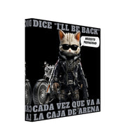 Lienzo de gato "I'll Be Back" Michilandia | La tienda online de los amantes de gatos