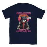 Camiseta unisex estampado de gato "GTA: Gato Theft Auto" Navy