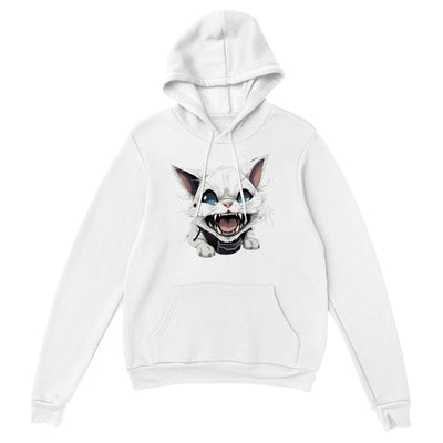 Sudadera con capucha unisex estampado de gato "Sonrisa Diabólica" Gelato