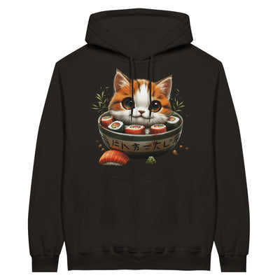 Sudadera con Capucha Unisex Estampado de Gato 