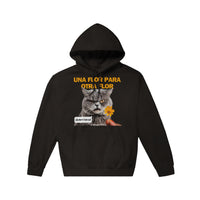 Sudadera con Capucha Unisex Estampado de Gato "Antojos Felinos" Michilandia | La tienda online de los fans de gatos