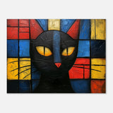 Lienzo de gato "Esencia de Mondrian" Michilandia | La tienda online de los fans de gatos
