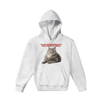 Sudadera con capucha júnior estampado de gato 